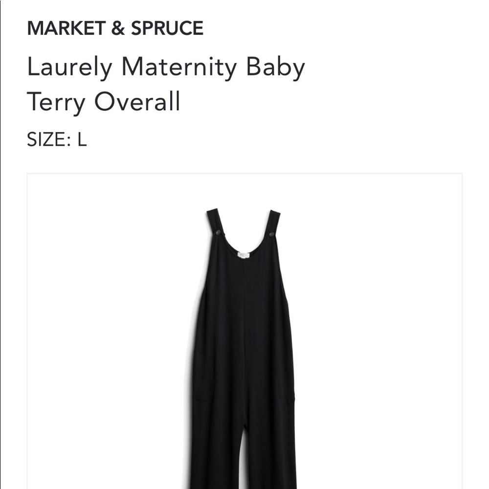 Market & Spruce Maternity Jumpsuit! Color Black & Size Large